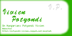 vivien potyondi business card